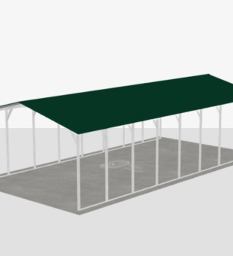 100x110 metal building: hero render — primary product view (11,000 sq ft, aspect 0.91:1) from Steel and Stud