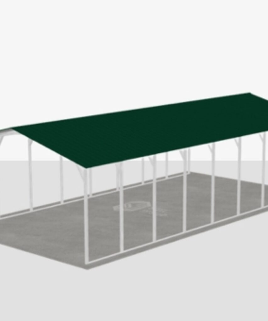 100x120 metal building: hero render — primary product view (12,000 sq ft, aspect 0.83:1) from Steel and Stud