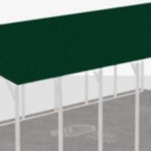 100x30 metal building: hero render, open metal carport view - 3,000 sq ft Steel and Stud factory direct