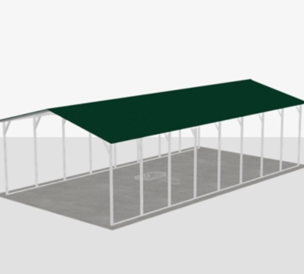 100x90 metal building: hero render — primary product view (9,000 sq ft, aspect 1.11:1) from Steel and Stud