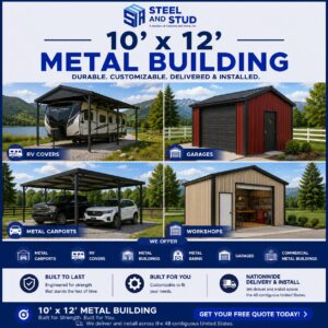 10x12 Metal Building Kits Built to Your Spec