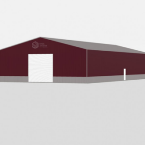 Deluxe Commercial Metal Buildings - 50 x 100 x 16