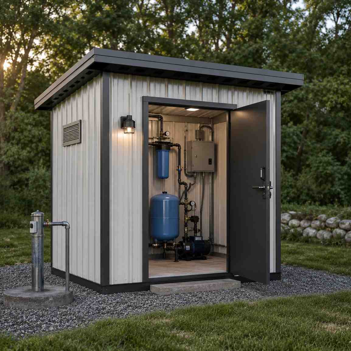 Everyday pump house / well shed