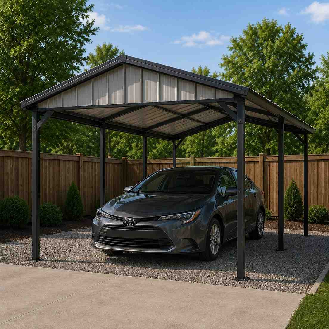 Everyday single carport