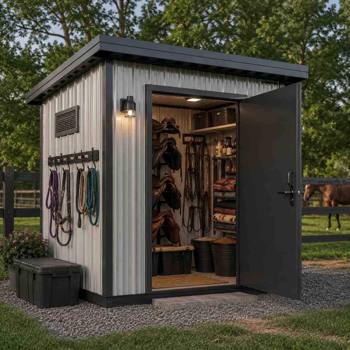 Everyday tack room / feed shed