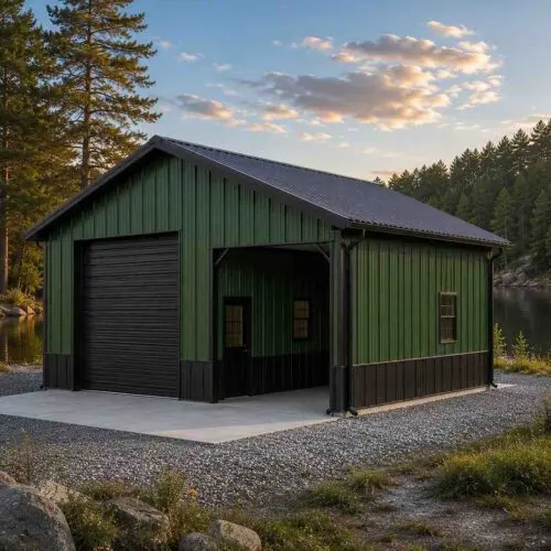 18×28 Pool House & Cabana Metal Building Kit