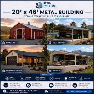 20x46 Metal Building Kits for Sale
