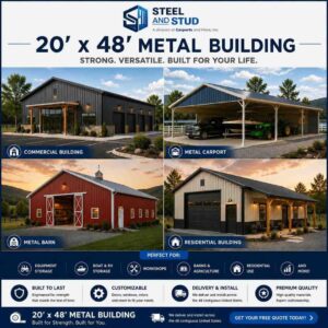 20x48 Metal Building Kits Built To Your Specs