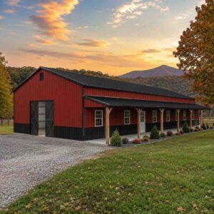 20x75 Metal Building Kits Built for 1500 Sq Ft Use