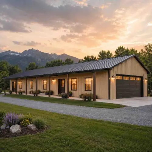 16×56 Two-Car Detached Garage with Storage