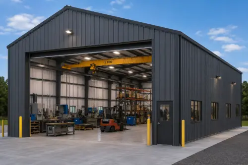 16×40 Fabrication and Welding Shop Metal Building Kit