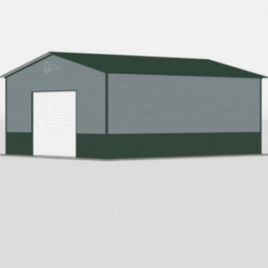 Standard Metal Garages - 20 x 25 x 10 (Vertical Roof)