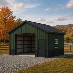 24x26 Metal Building Kits & Two-Car Garages