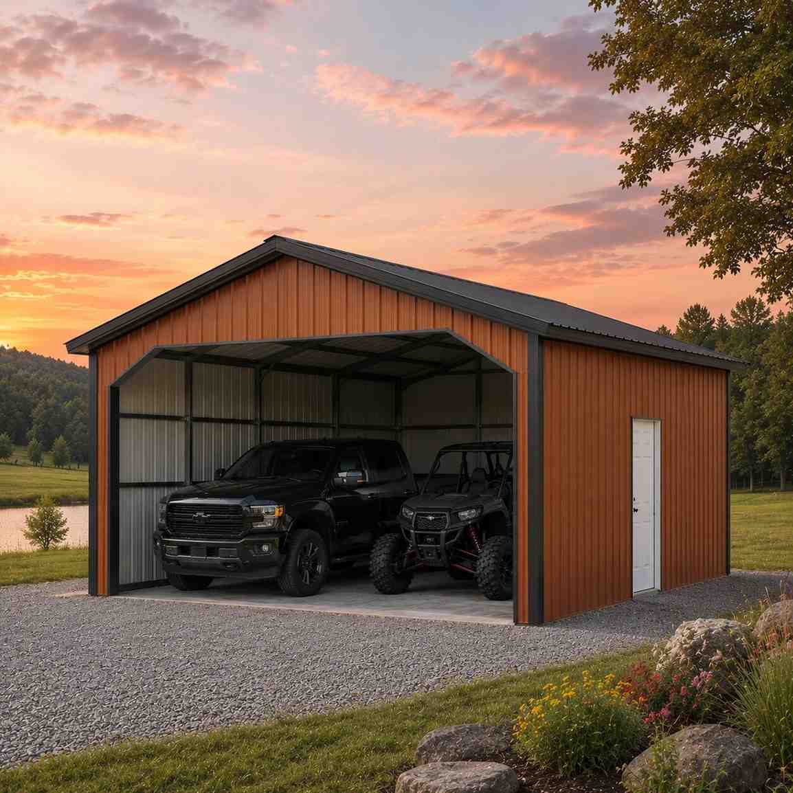 24x28 Metal Building Kits for Sale - Image 3