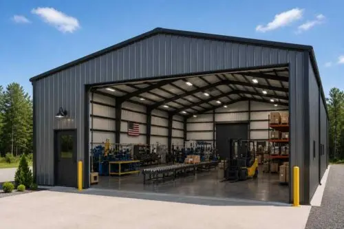 30×36 Fabrication and Welding Shop Metal Building Kit