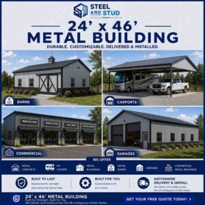 24x46 Metal Building Kits Custom Built To Order