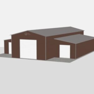 24×70 Five-Car Garage with Workshop Bay