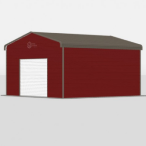 Standard Metal Garages - 20 x 25 x 10 (Regular Roof)