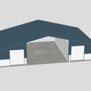 Straight Metal Roof Barns - 18 x 25 x 10