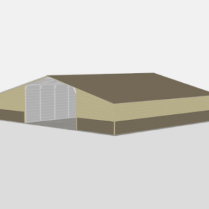 Straight Roof Metal Barns - 20 x 40 x 10