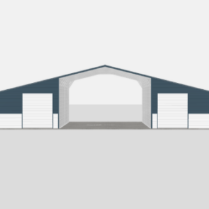 Straight Metal Roof Barns - 18 x 25 x 10