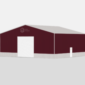 Deluxe Commercial Metal Buildings - 46 x 40 x 16