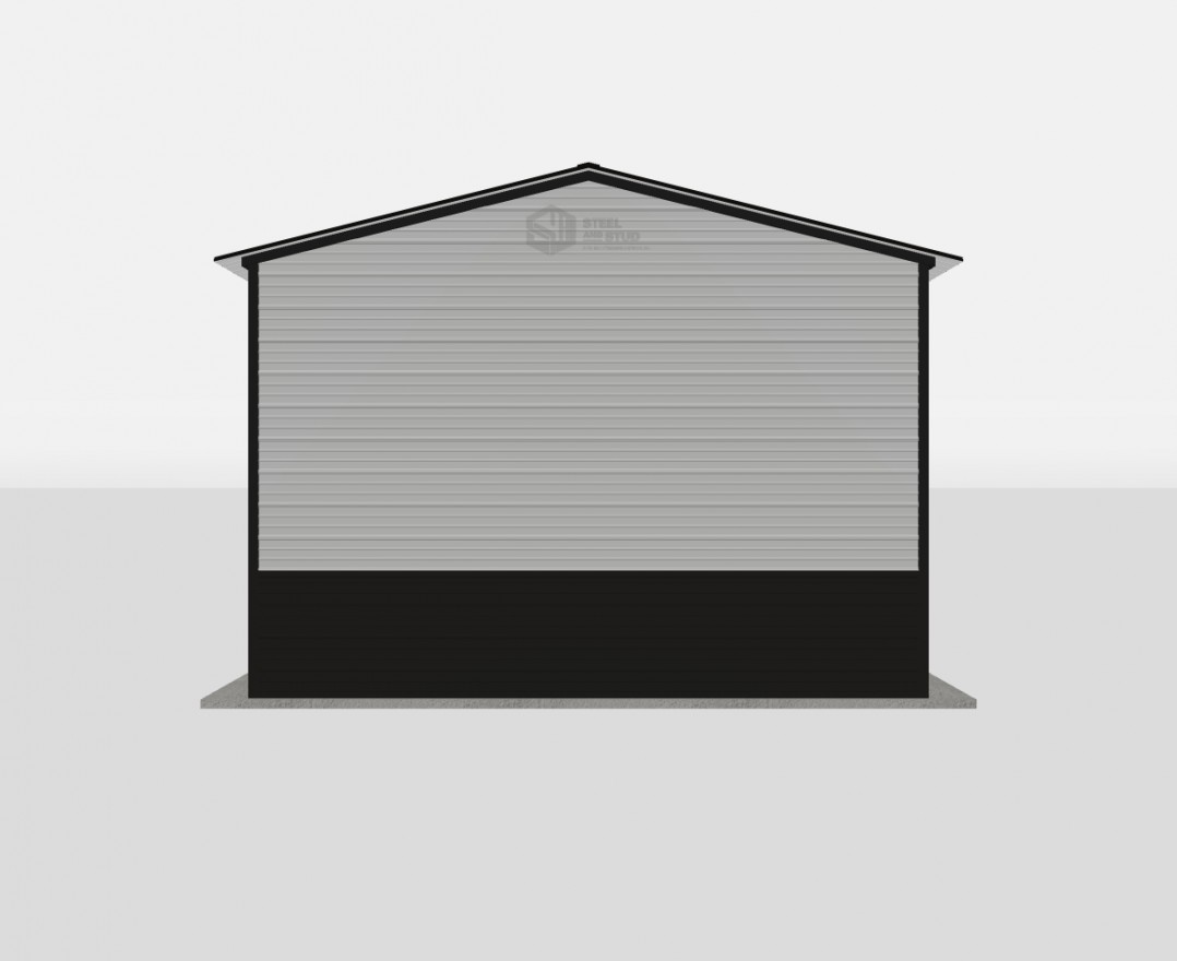 Standard Metal Garages - 15 x 20 x 10 (Vertical Roof) - Image 3