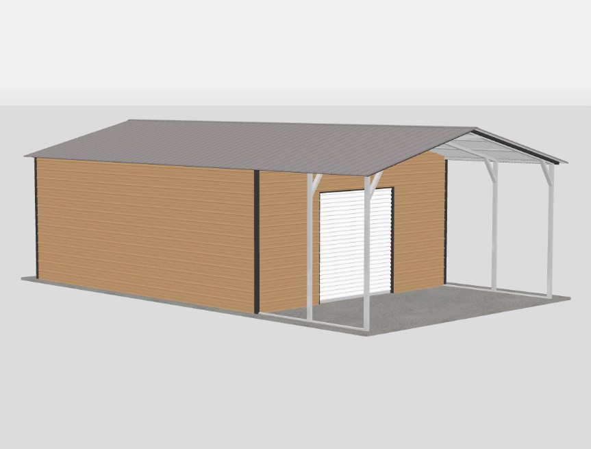 Utility Metal Carports - 20 x 35 x 10 - Image 4