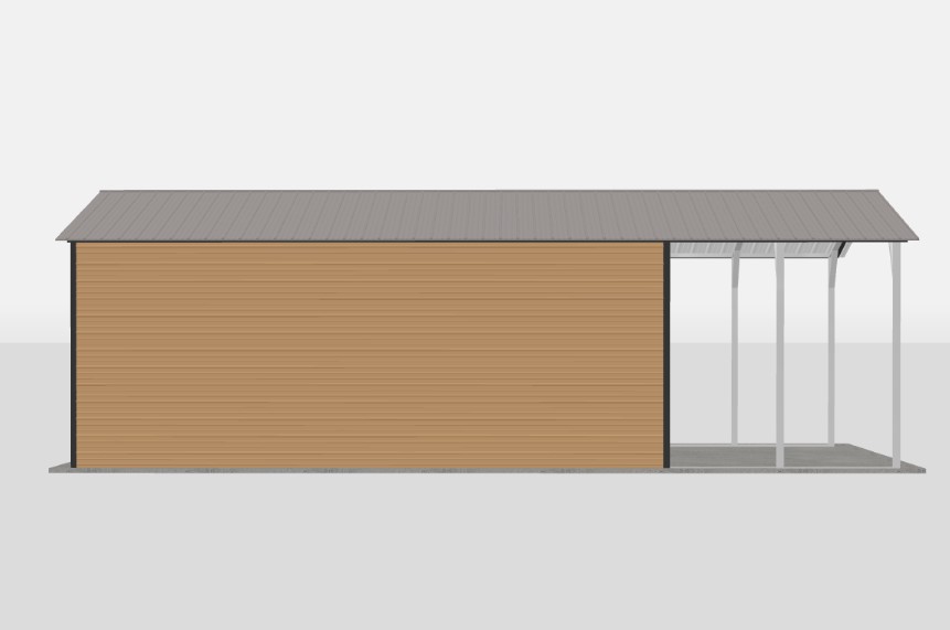 Utility Metal Carports - 20 x 35 x 10 - Image 2