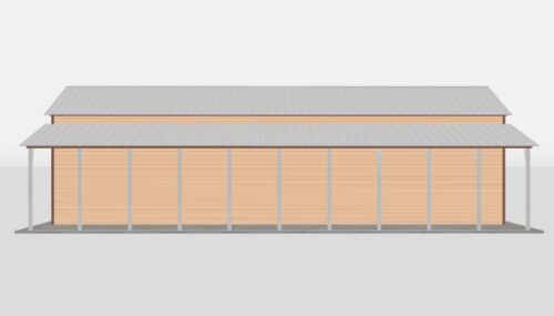 20×65 Metal Carport / Open Shelter
