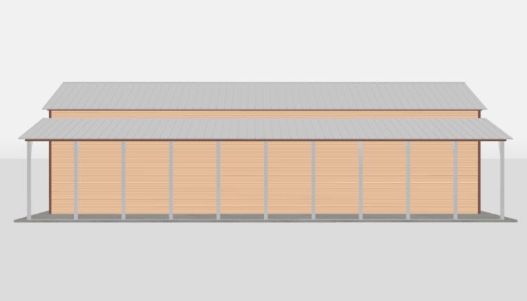 20×65 Metal Carport / Open Shelter