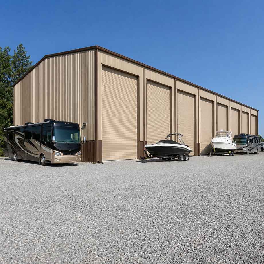 100x200 Metal Building - RV Boat
