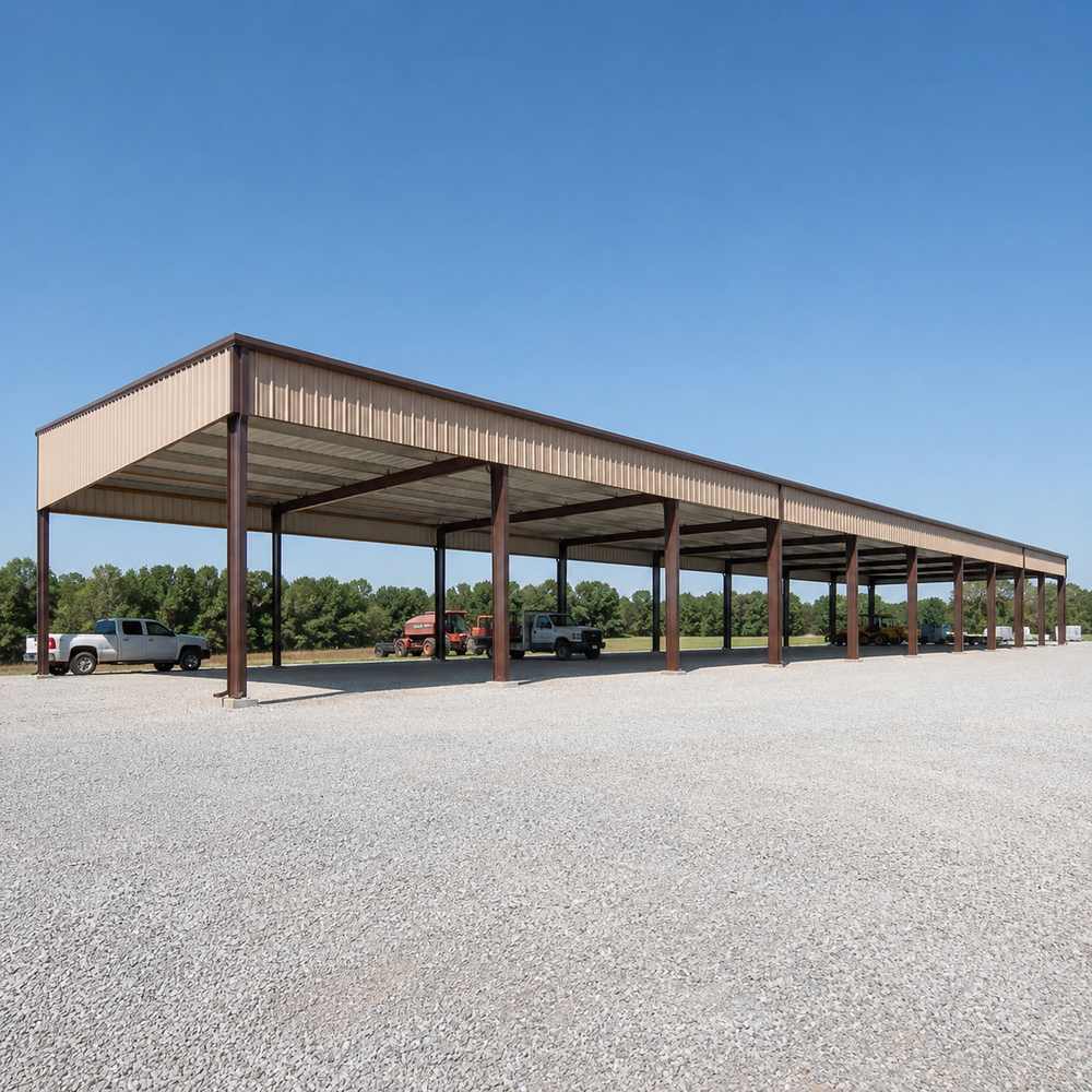 100x50 Metal Building - Carport