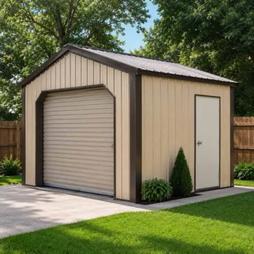 16×28 Backyard Storage Shed Metal Building Kit