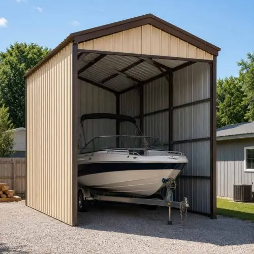 10×20 Single Lane Boat Trailer Storage
