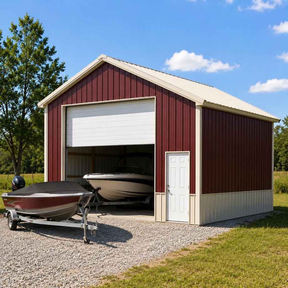 20x20 Metal Building - RV Boat