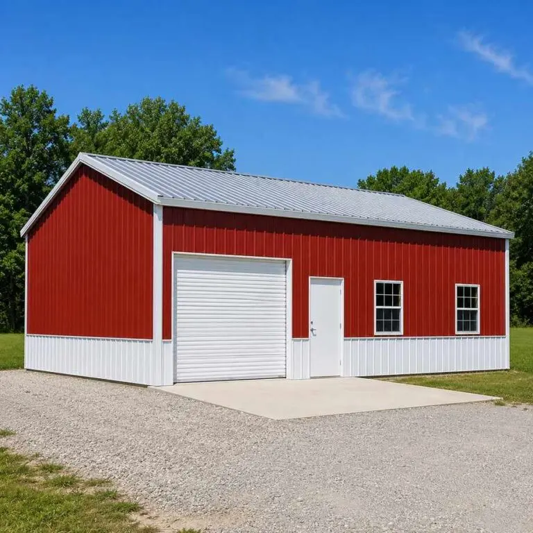 25×45 Hobby Farm Equipment Barn Metal Building Kit