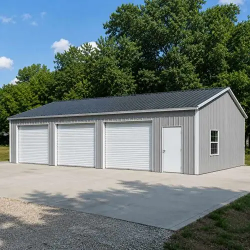 20×60 Two-Bay Detached Garage Metal Building Kit