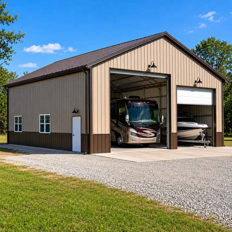 25x50 Metal Building - RV Boat