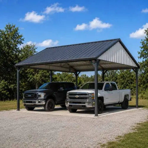 Triple Wide Metal Carports - 30 x 30 x 10