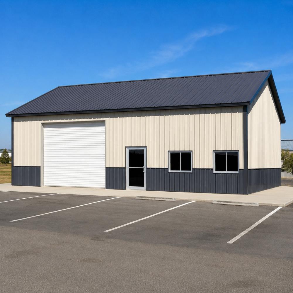 30x30 metal commercial building — steel commercial workspace