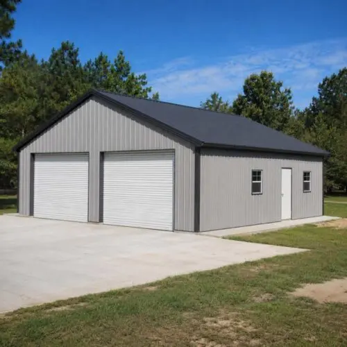 Triple Wide Metal Garages - 30 x 30 x 12