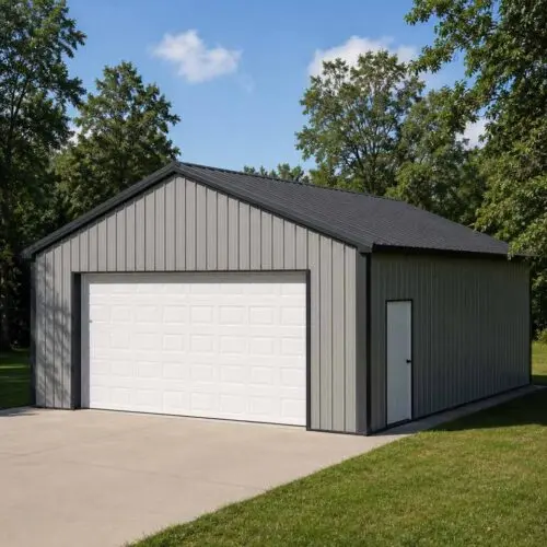 Triple Wide Metal Garages - 30 x 40 x 12