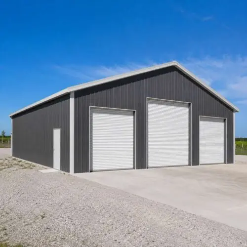 Triple Wide Metal Garages - 30 x 50 x 12