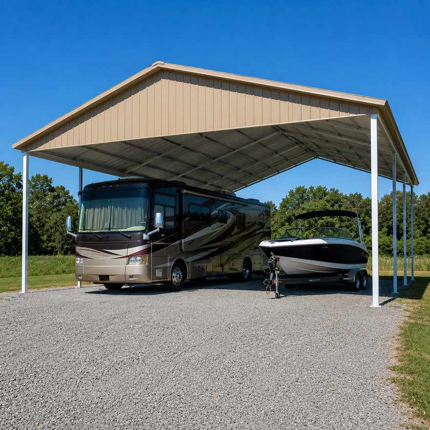 50x50 Metal Building - RV Boat