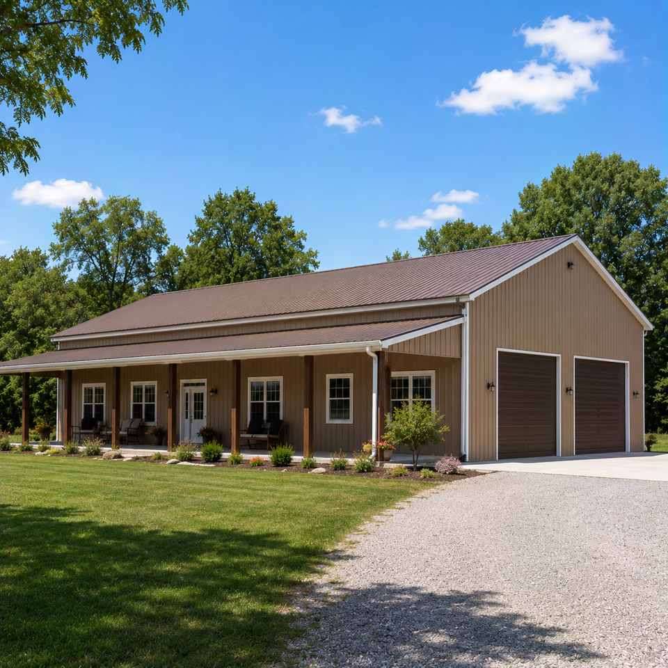 50x80 Metal Building - Residential