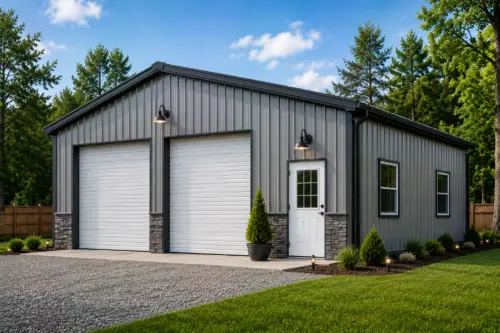 10×100 Property-Line Detached Garage