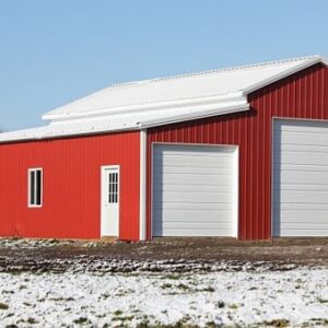 12×20 Enclosed Metal Garage