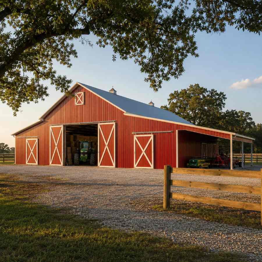 hay storage equipment barn + seasonal storage