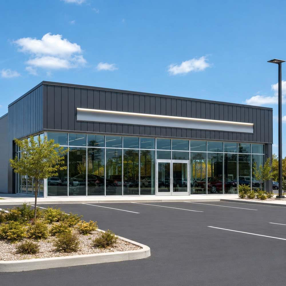 Commercial Showroom Retail hero view